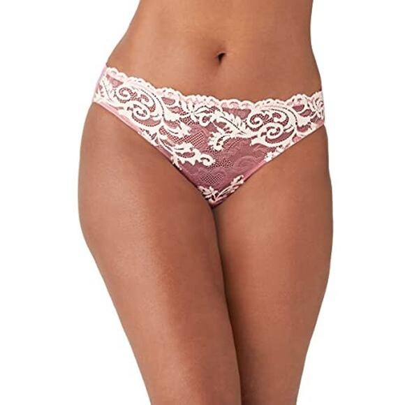 Wacoal Womens Instant Icon Bikini Brief, Pink, Size S 0438 - Picture 1 of 3